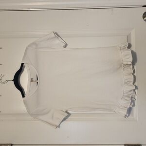 Banana Republic ruffled T-shirt size medium
